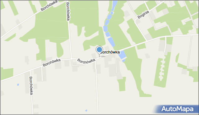 Borchówka, Borchówka, mapa Borchówka