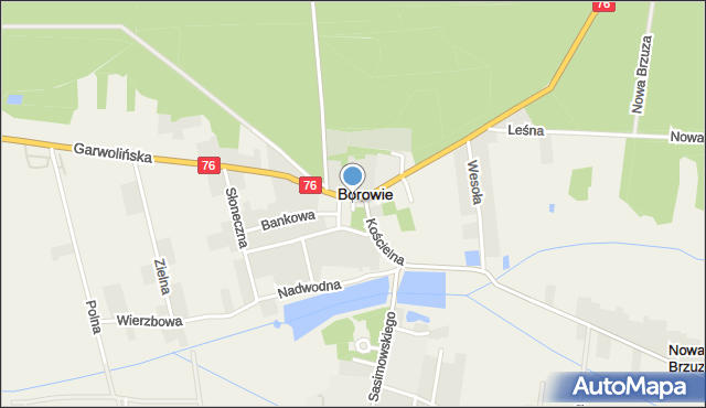 Borowie, Borowie, mapa Borowie