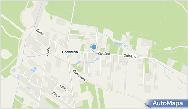 Borowina gmina Konstancin-Jeziorna, Borowika, mapa Borowina gmina Konstancin-Jeziorna