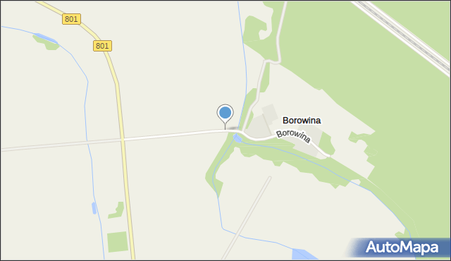 Borowina gmina Puławy, Borowina, mapa Borowina gmina Puławy