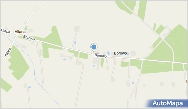 Borowo gmina Dobre, Borowo, mapa Borowo gmina Dobre