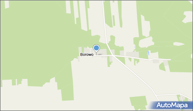 Borowo gmina Lipsko, Borowo, mapa Borowo gmina Lipsko