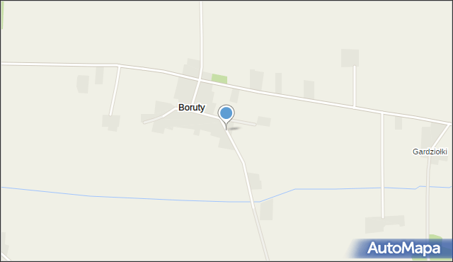 Boruty gmina Rzewnie, Boruty, mapa Boruty gmina Rzewnie