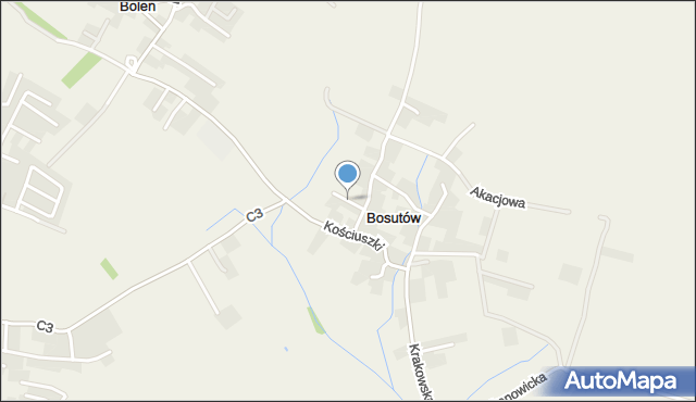 Bosutów, Bosutów, mapa Bosutów