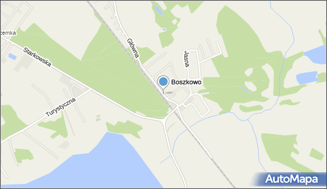 Boszkowo-Letnisko, Boszkowska, mapa Boszkowo-Letnisko