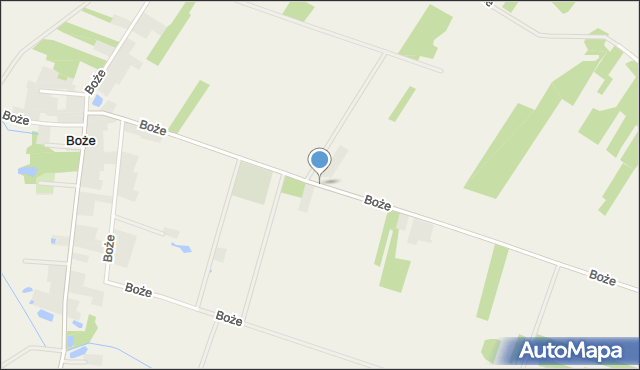 Boże gmina Stromiec, Boże, mapa Boże gmina Stromiec