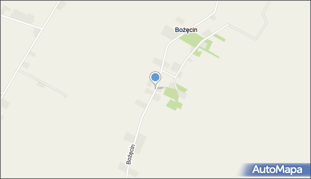 Bożęcin gmina Wilczyce, Bożęcin, mapa Bożęcin gmina Wilczyce