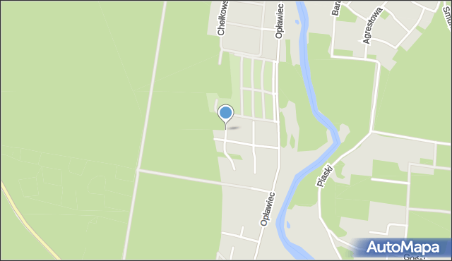 Bydgoszcz, Boronia Zdzisława, prof., mapa Bydgoszczy