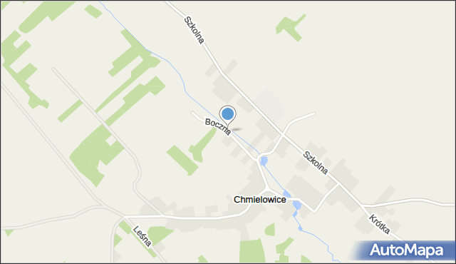 Chmielowice, Boczna, mapa Chmielowice