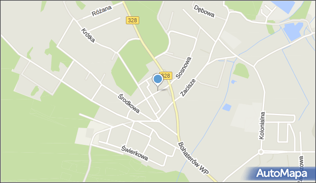 Chocianów, Bolka I Świdnickiego, mapa Chocianów