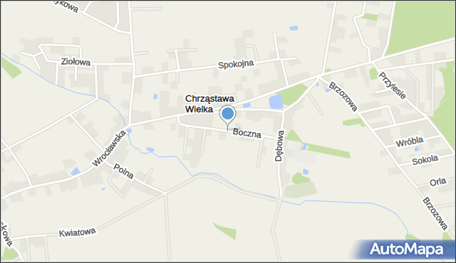 Chrząstawa Wielka, Boczna, mapa Chrząstawa Wielka