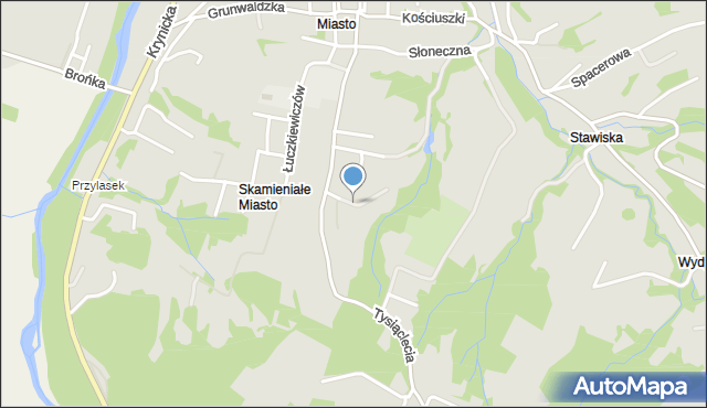 Ciężkowice powiat tarnowski, Bossowskiego Zdzisława, mapa Ciężkowice powiat tarnowski