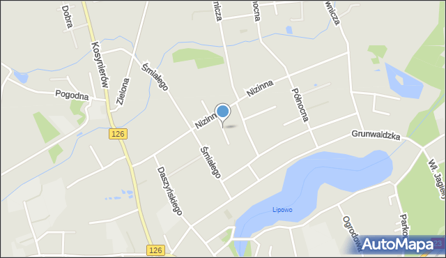 Dębno powiat myśliborski, Bolesława Krzywoustego, mapa Dębno powiat myśliborski