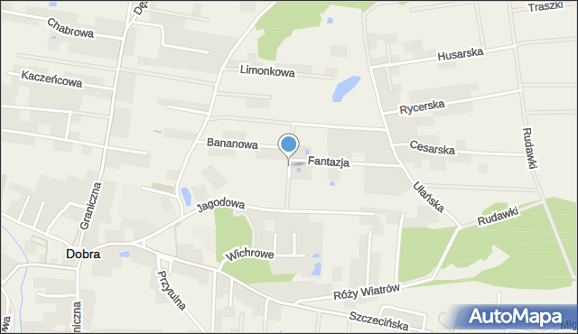 Dobra gmina Dobra (Szczecińska), Borówkowa, mapa Dobra gmina Dobra (Szczecińska)