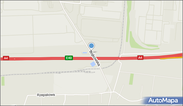 Gliwice, Bojkowska, mapa Gliwic