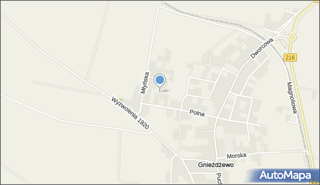 Gnieżdżewo, Boczna, mapa Gnieżdżewo