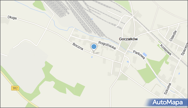 Goczałków, Boczna, mapa Goczałków