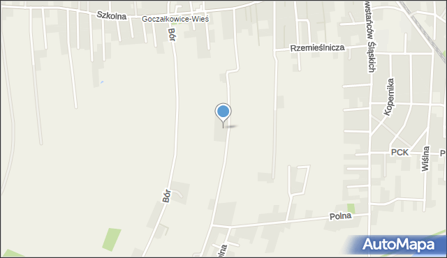 Goczałkowice-Zdrój, Bór I, mapa Goczałkowice-Zdrój