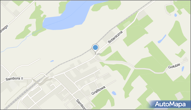 Gołubie, Botaniczna, mapa Gołubie