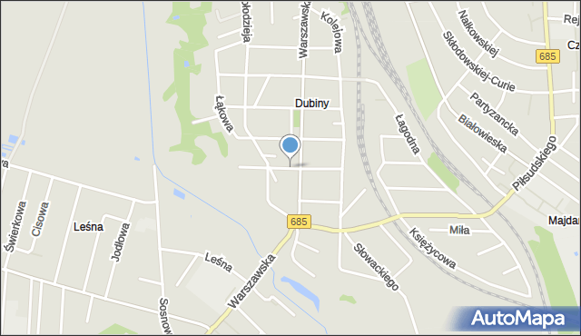 Hajnówka, Bohaterów Westerplatte, mapa Hajnówka
