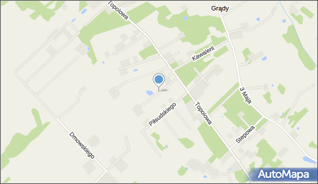 Henryszew, Bora-Komorowskiego Tadeusza, gen., mapa Henryszew