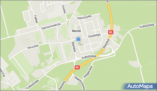 Katowice, Bożka Arki, mapa Katowic