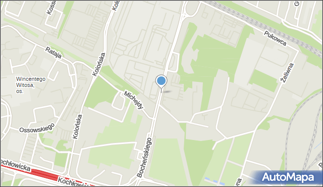 Katowice, Bocheńskiego Feliksa, mapa Katowic