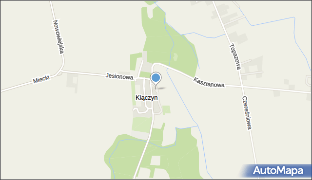 Kiączyn, Boczna, mapa Kiączyn
