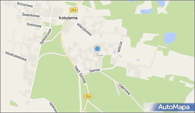 Kobylarnia gmina Nowa Wieś Wielka, Bocianowa, mapa Kobylarnia gmina Nowa Wieś Wielka