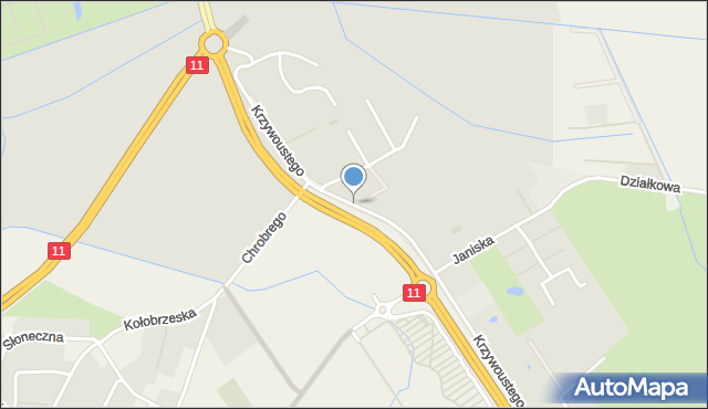 Kołobrzeg, Bolesława Krzywoustego, mapa Kołobrzegu