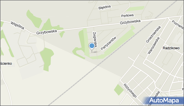 Kołobrzeg, Bosmańska, mapa Kołobrzegu