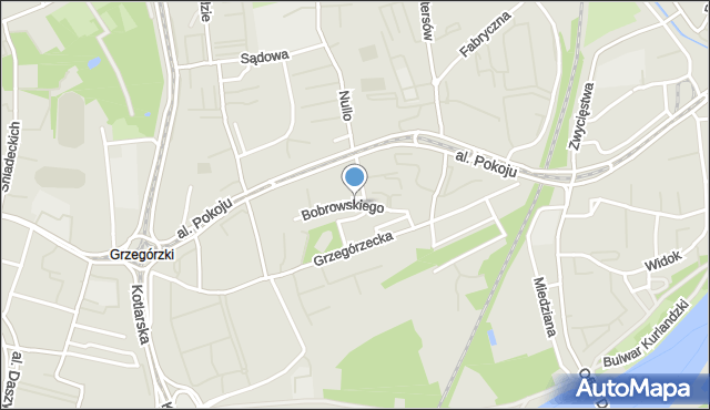 Kraków, Bobrowskiego Stefana, mapa Krakowa