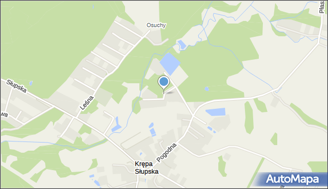 Krępa Słupska, Boczna, mapa Krępa Słupska