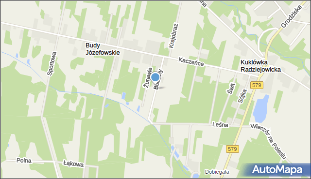 Kuklówka Radziejowicka, Bociany, mapa Kuklówka Radziejowicka