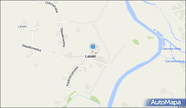 Lasaki, Boczna, mapa Lasaki