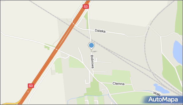 Legnica, Bobrowa, mapa Legnicy