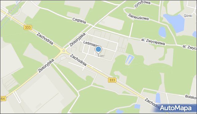 Legnica, Boya-Żeleńskiego Tadeusza, mapa Legnicy