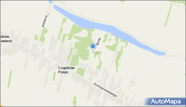 Łomna gmina Czosnów, Borki, mapa Łomna gmina Czosnów