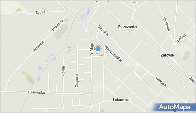 Międzyrzec Podlaski, Boczna, mapa Międzyrzec Podlaski