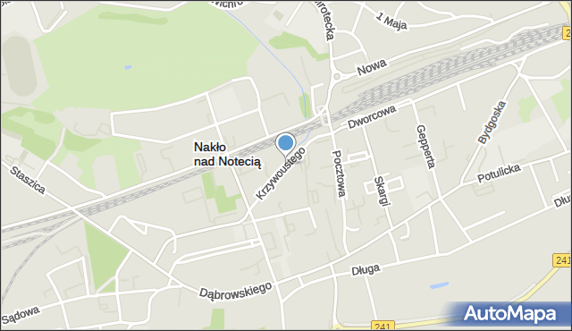 Nakło nad Notecią, Bolesława Krzywoustego, mapa Nakło nad Notecią