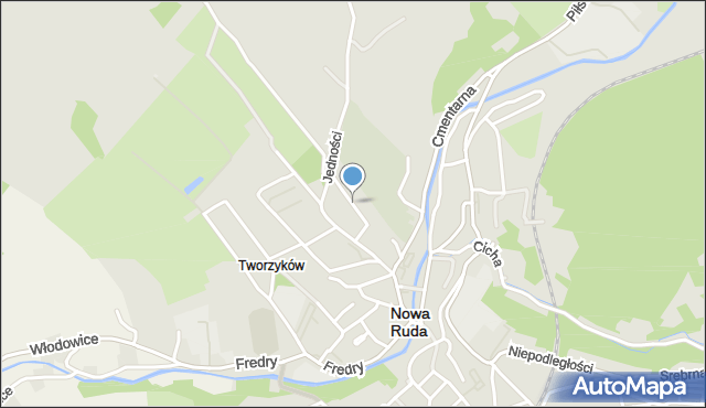 Nowa Ruda powiat kłodzki, Boczna, mapa Nowa Ruda powiat kłodzki