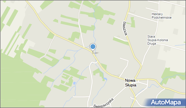 Nowa Słupia, Bodzentyńska, mapa Nowa Słupia