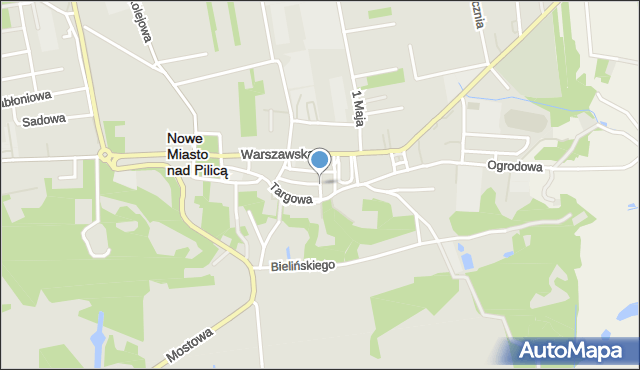 Nowe Miasto nad Pilicą, Boczna, mapa Nowe Miasto nad Pilicą