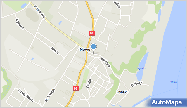 Nowe powiat świecki, Boczna, mapa Nowe powiat świecki