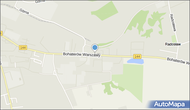 Nowogard, Bohaterów Warszawy, mapa Nowogard