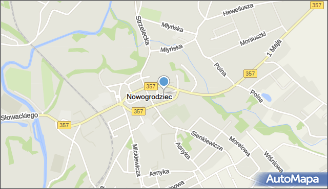 Nowogrodziec, Bolesławiecka, mapa Nowogrodziec
