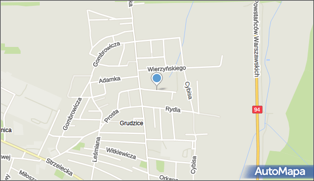 Opole, Borowskiego Tadeusza, mapa Opola