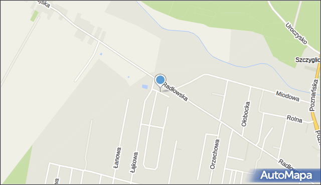 Ostrów Wielkopolski, Bojarskiej Marii, mapa Ostrów Wielkopolski