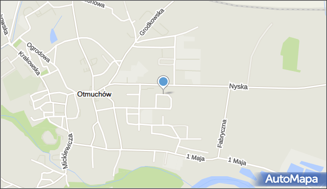 Otmuchów, Bolesława Krzywoustego, mapa Otmuchów