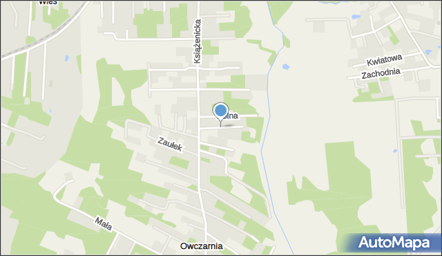 Owczarnia gmina Brwinów, Boczna, mapa Owczarnia gmina Brwinów